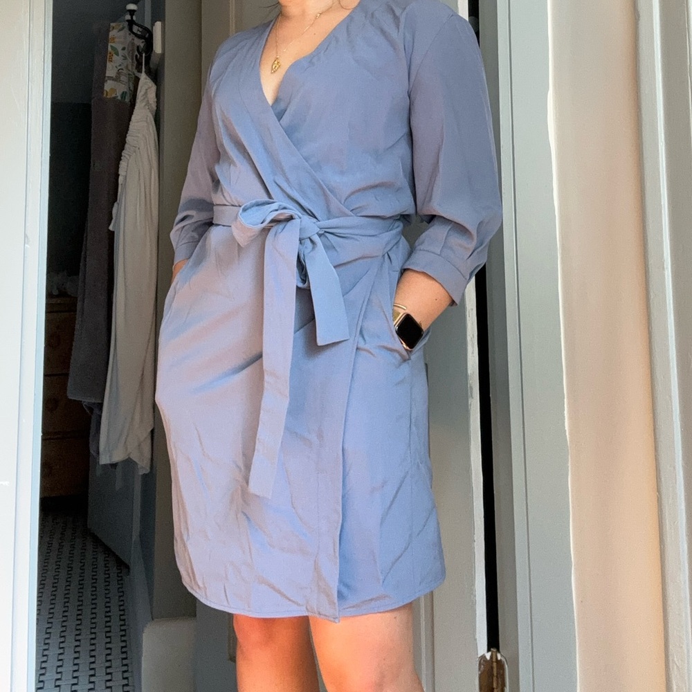 Everlane Go Weave wrap dress GUC Size 2